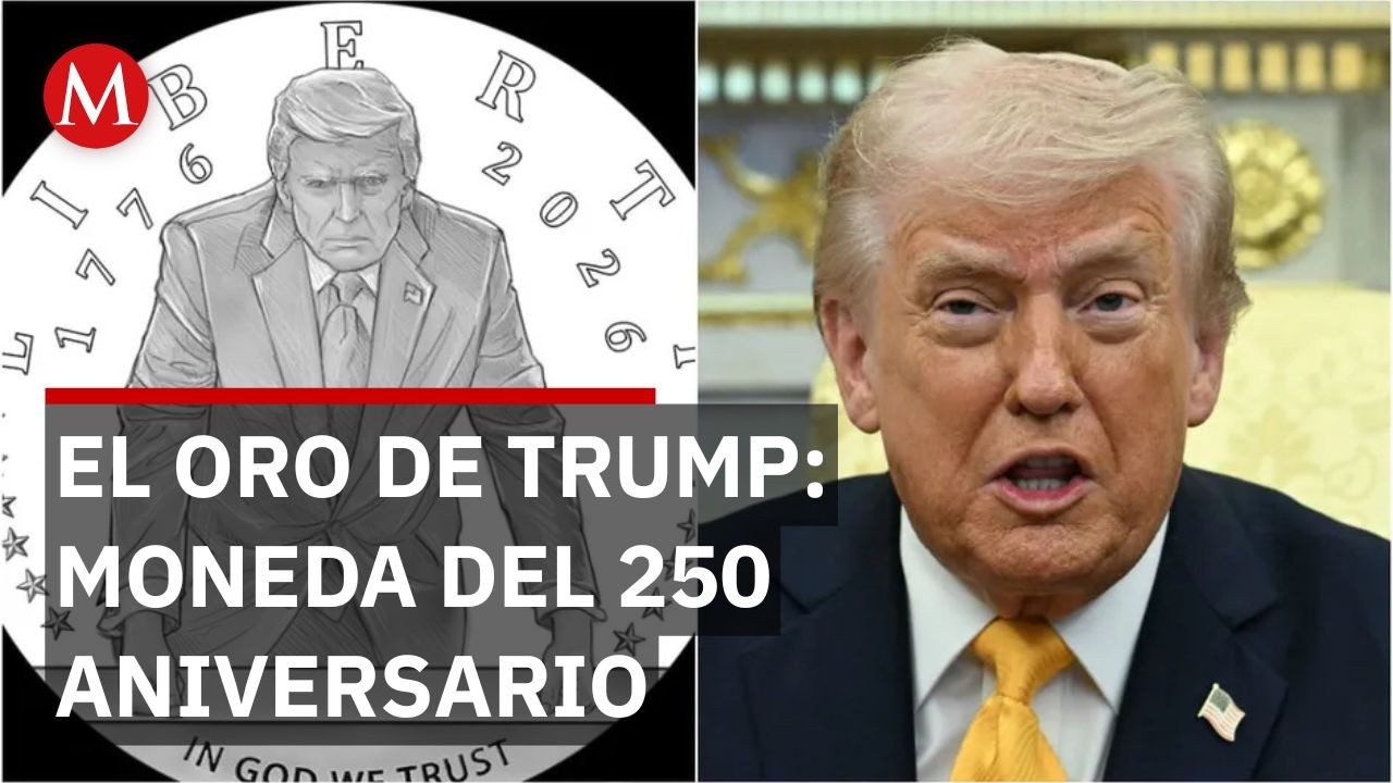 El Tesoro de Estados Unidos confirma moneda de oro de Donald Trump para el 250 aniversario