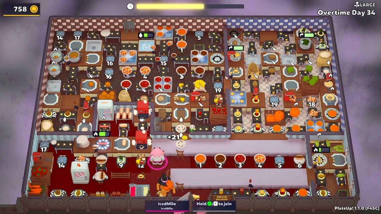 PlateUp - OT34 All Starters, Hot Dog Condiments, Sides, and Desserts. 19 Teleporter Pairs!