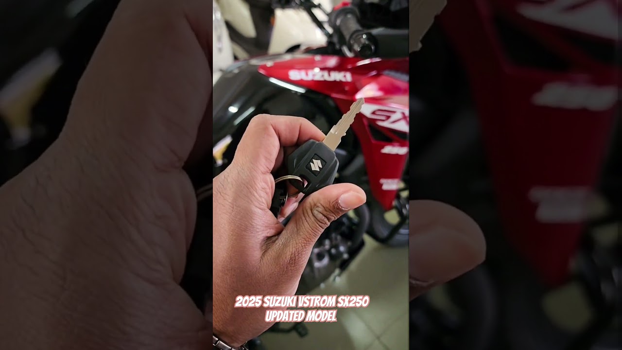 2025 SUZUKI Vstrom SX250 Red Colour New Model ❤️😍 #shorts