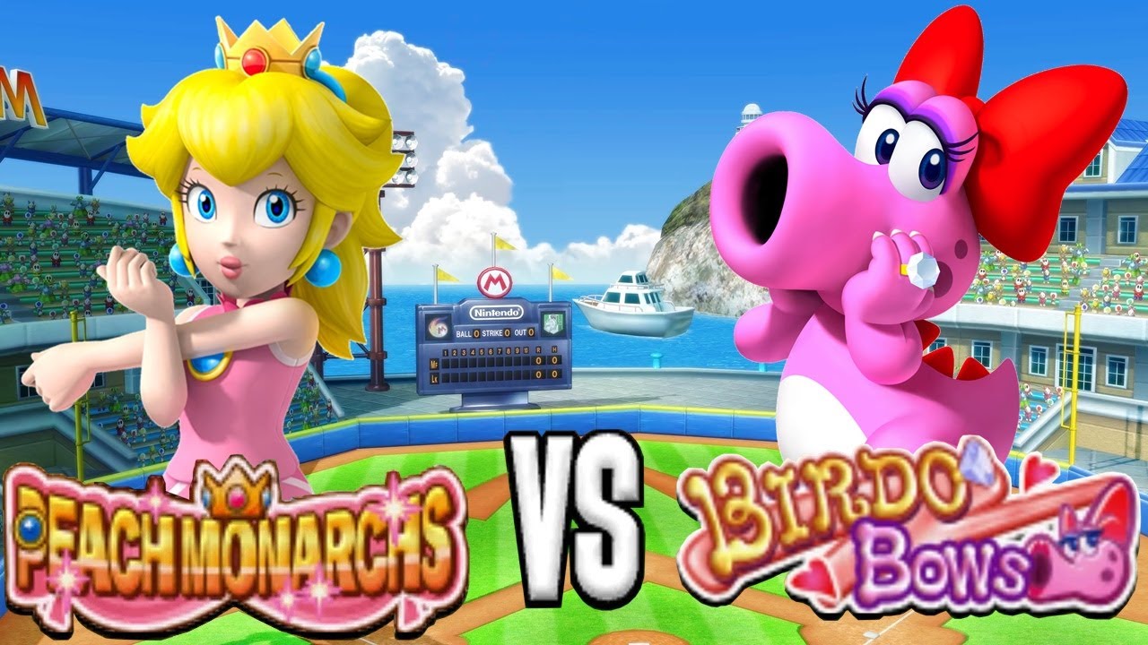 Mario Super Sluggers - Team Peach Vs. Team Birdo