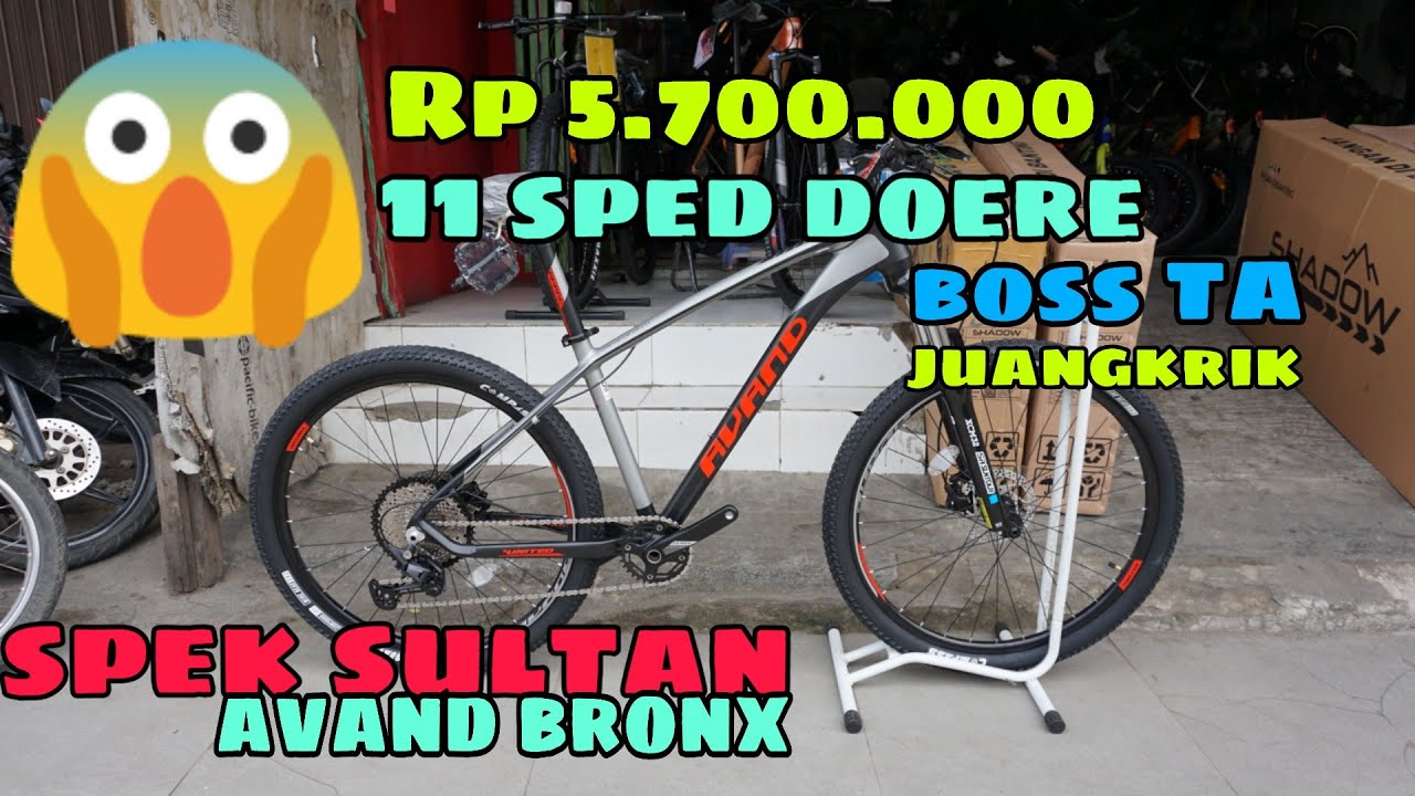 MTB AVAN BRONX 11X1SPEED SIMANO DEORE JUANGKRIK BOOST TA SPEK SULTAN