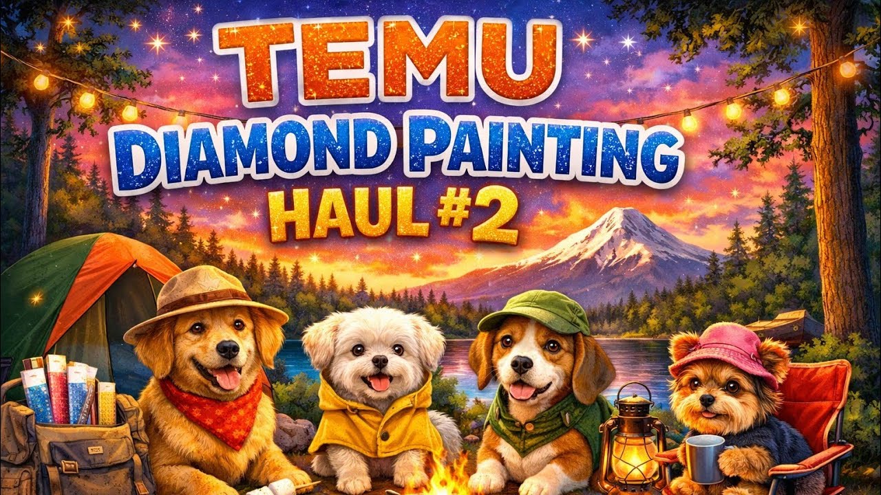 Temu Diamond Painting Haul #2 | So Many Cute & Affordable Diamond Paintings