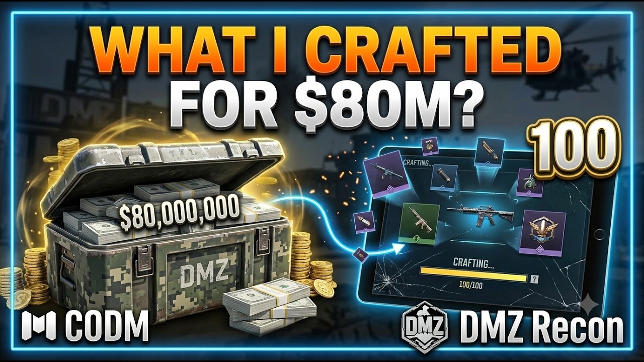 Craft 100 Items!💎 80,000,000$ CRAFTING SPREE! 💰 DMZ Recon