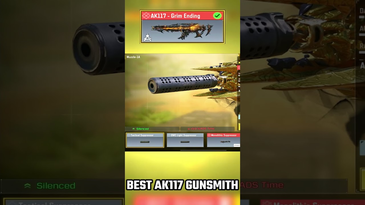 Best AK117 Gunsmith Loadout in Cod Mobile