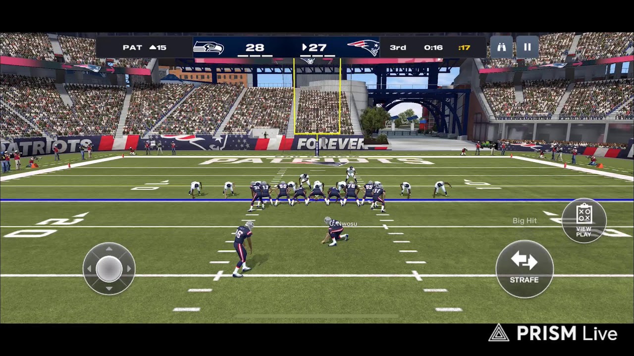 Seahawks @ Patriots Week 9 Season 8