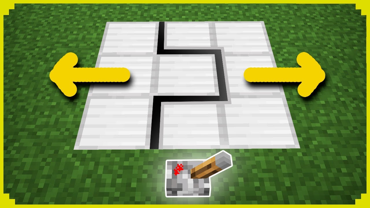 🦊Porta Automática que ABRE O CHÃO no Minecraft