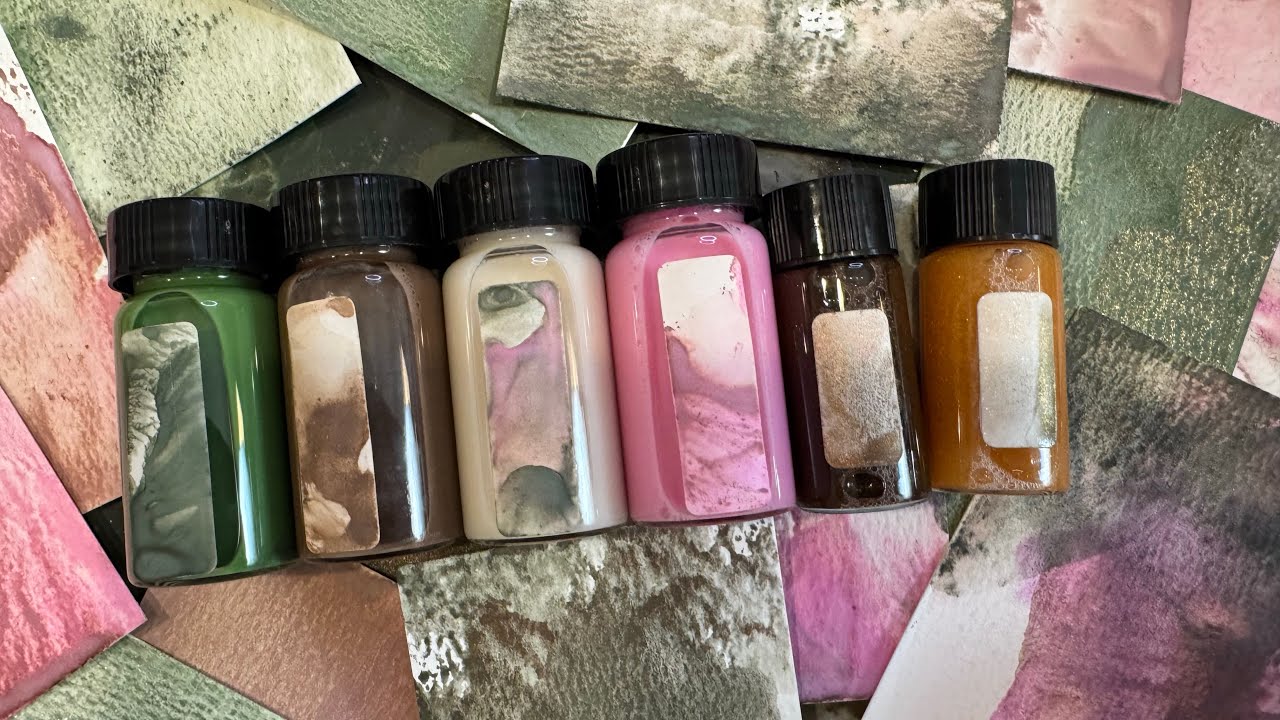 #tracibautistaCOLOR Mineral Wash Inks for Mixed Media: New INKatelier Winter Collection Tour