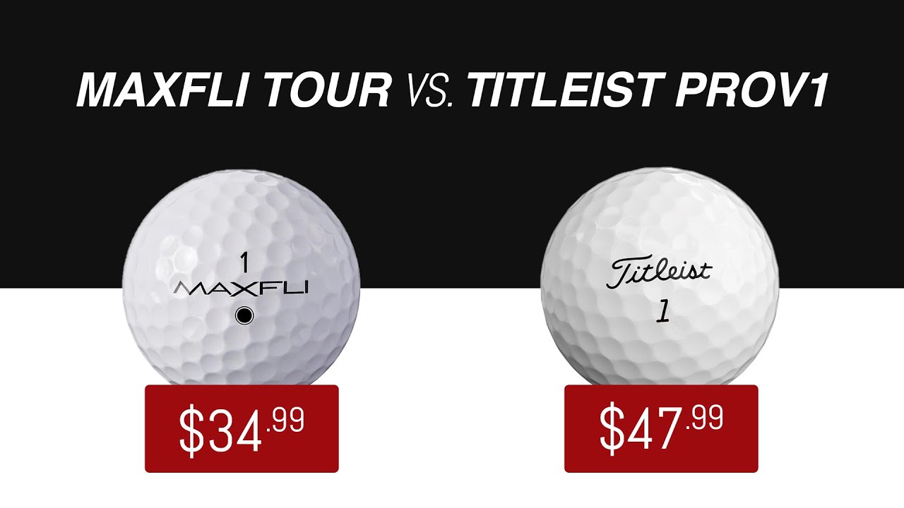 Maxfli Tour vs. Titleist ProV1 // Golf Ball Test