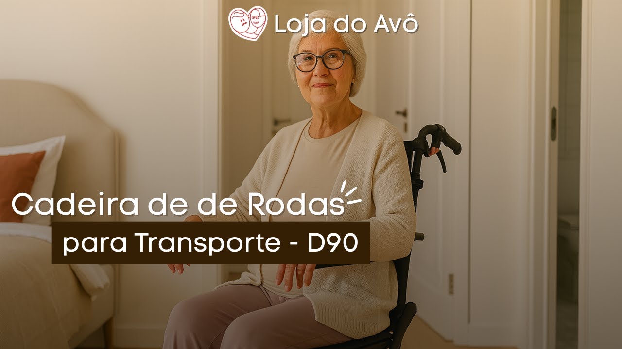 Cadeira de Rodas para Transporte D90 - Loja do Avô