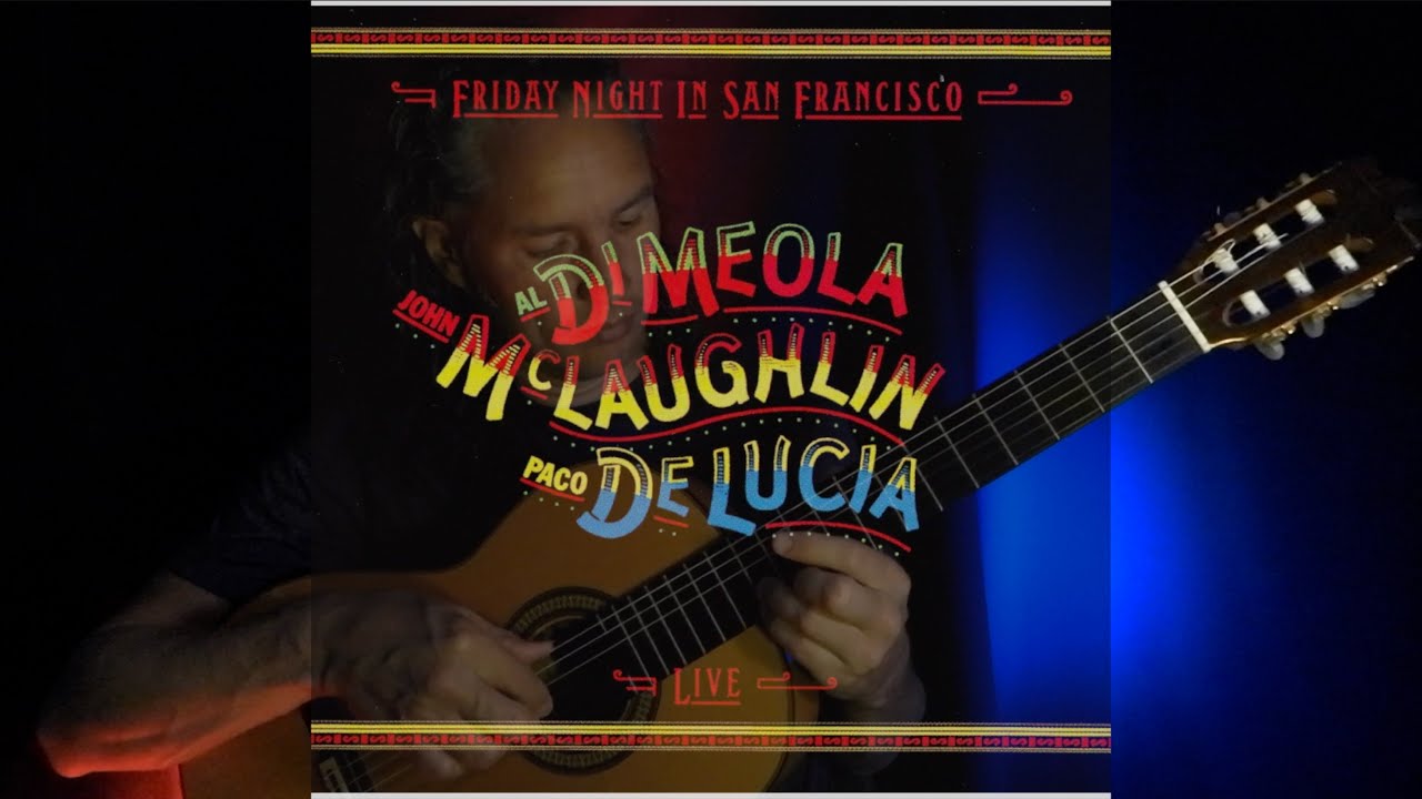 Mediterranean Sundance/Rio Ancho - Al DI Meola 1st Guitar Solo Accurate Playthrough lesson Slow @45%