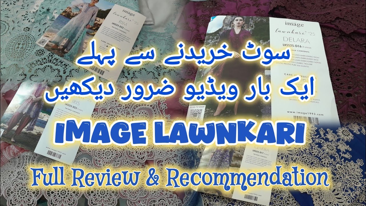Image New Lawnkari Collection 2025 || Full Review & Recommendation | Glowlin Shorts Vlogs #imagepk