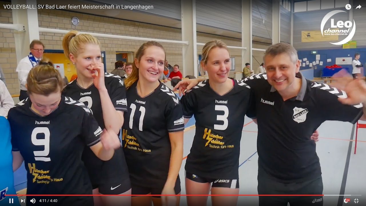VOLLEYBALL: SV Bad Laer feiert Meisterschaft in Langenhagen