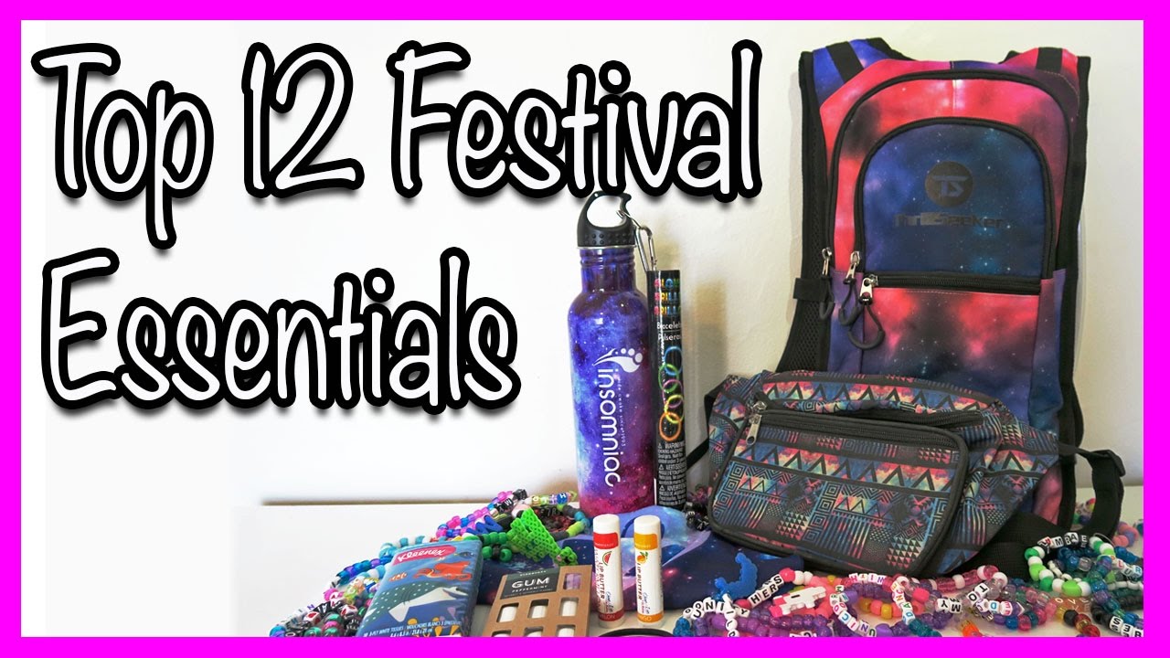 TOP 12 FESTIVAL ESSENTIALS!