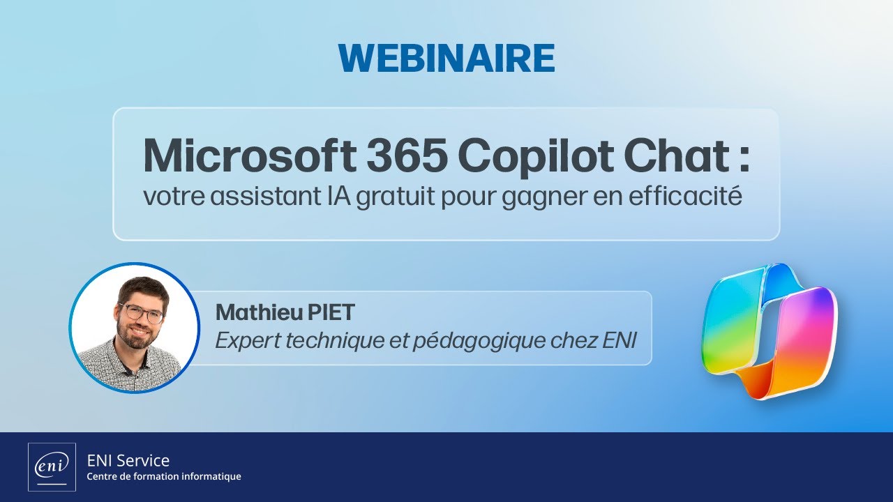 [Webinaire] Microsoft 365 Copilot Chat : votre assistant IA gratuit pour gagner en efficacité