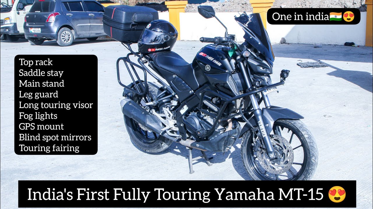 mt15 touring setup modification | Full touring modification details