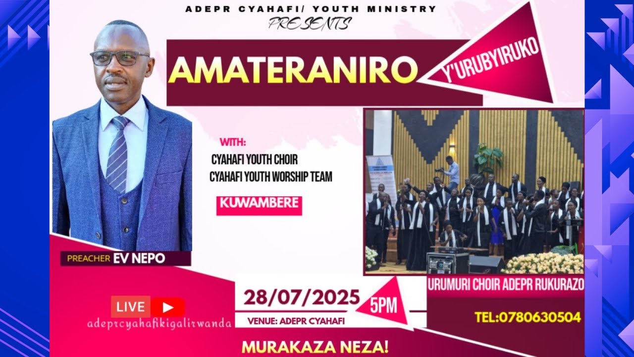 AMATERANIRO Y'UMUGOROBA HAMWE N'URUMURI CHOIR KUWA 28/07/2025