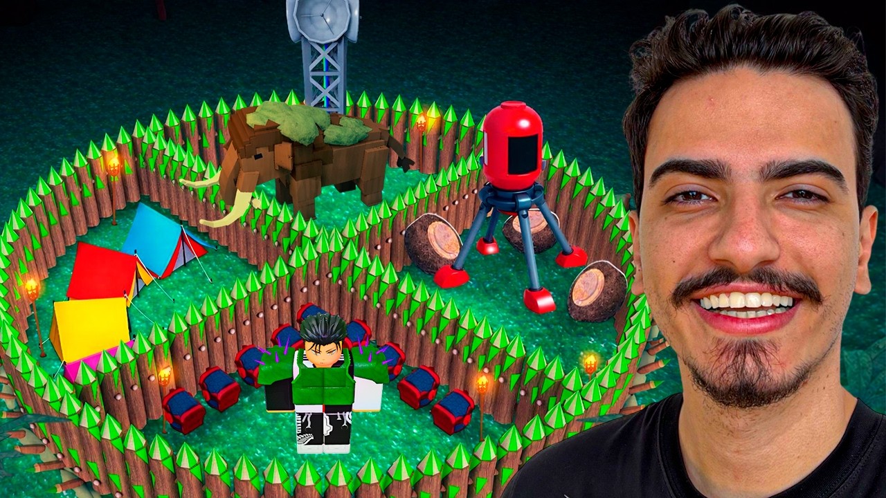 CRIEI uma BASE DA SELVA NO 99 NOITES NA FLORESTA 🌴🦣