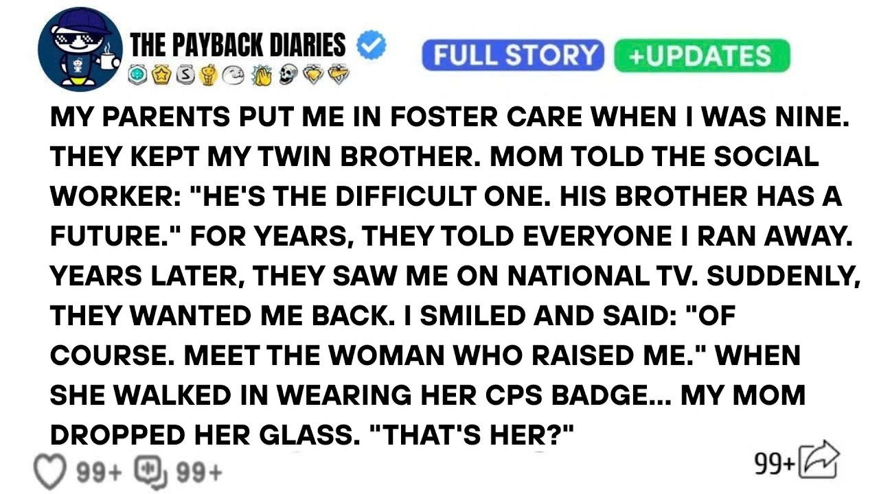 My Parents Dumped Me In Foster Care To Save My Twin Brother &mdash; National Tv Made Them Regret.