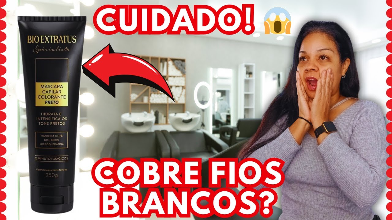 COBRIR CABELOS BRANCOS COM A MÁSCARA HIDRATANTE COLORANTE BIO EXTRATUS - DESCUBRA SE VALE A PENA