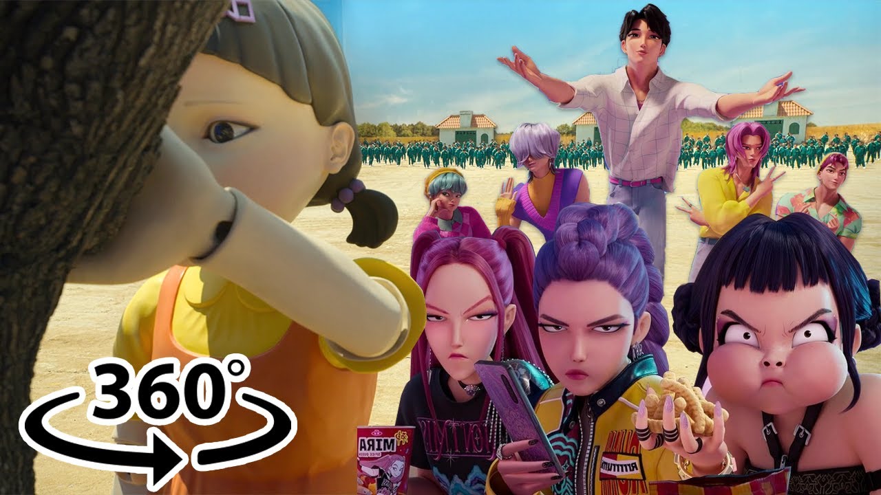 Kpop Demon hunter & Saja boys Dominates Squid Game VR 360