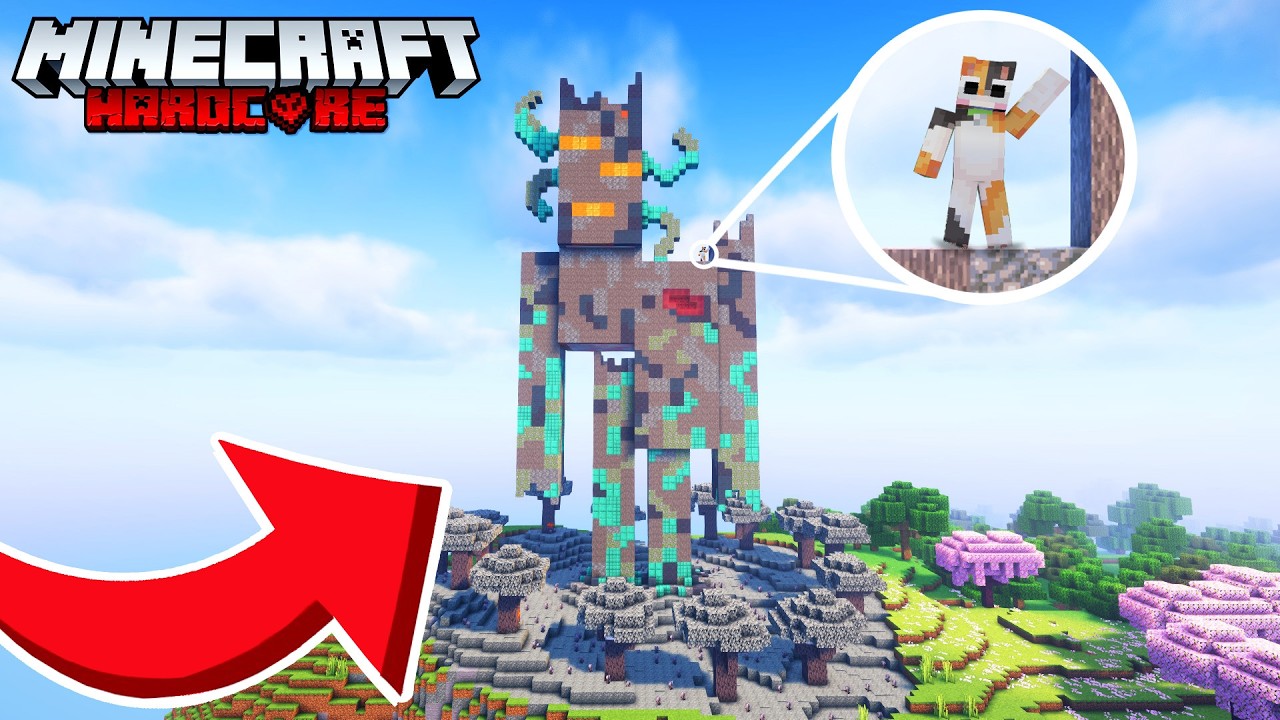 I BUILT A GIANT CREAKING In Minecraft Hardcore