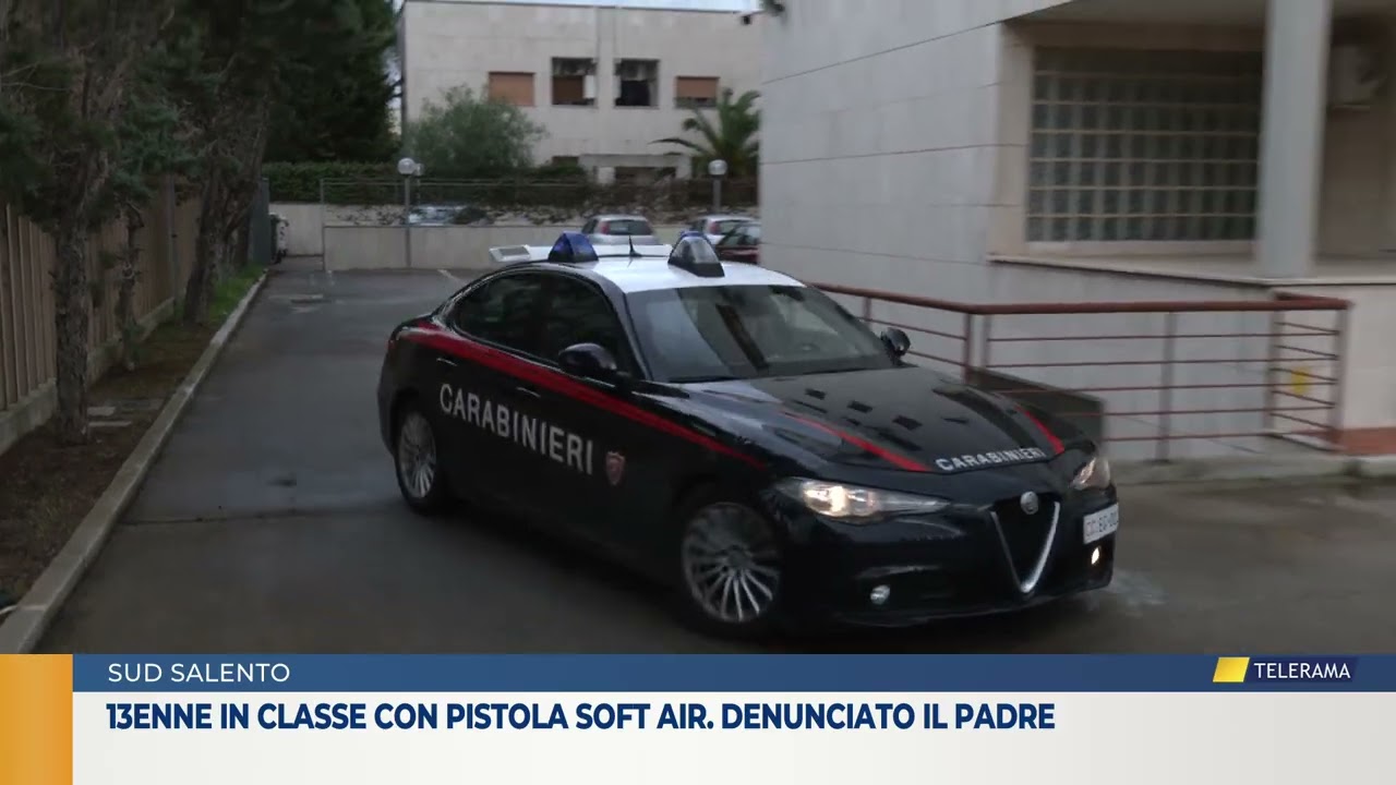 13enne in classe con pistola soft air. Denunciato il padre