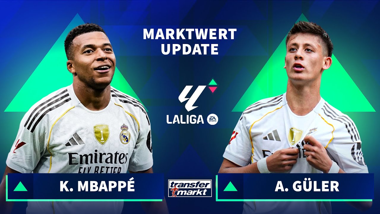 Marktwerte LaLiga: Mbapp&eacute; zieht mit Haaland und Yamal gleich &ndash; G&uuml;ler mit Rekordhoch | TRANSFERMARKT