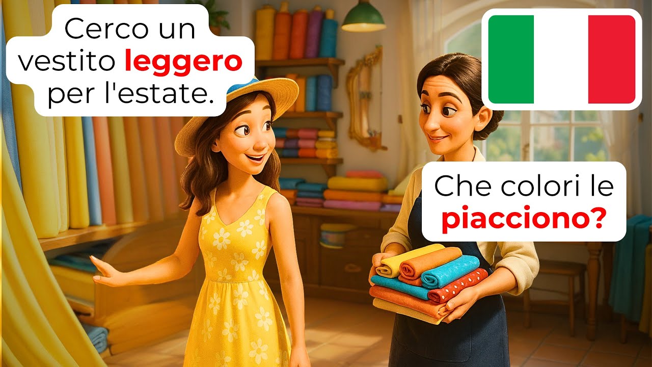 🇮🇹 Освойте итальянский в ателье | A1-A2 | Учите итальянский быстро