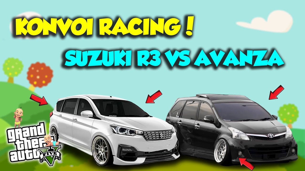 SPESIAL ! Sultan Upin Ipin Konvoi Modif R3 VS Avanza Ceper M4mpus ! - GTA V ROLEPLAY SULTAN