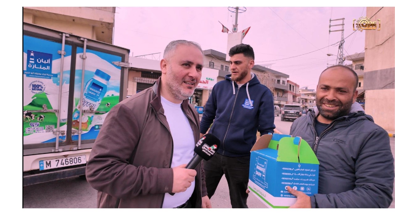 أحد أبناء برالياس قلنا ممنوع تفوت سيارة ألبان وأجبان المنارة عالبلدة الا بشرط واحد !! #رمضان