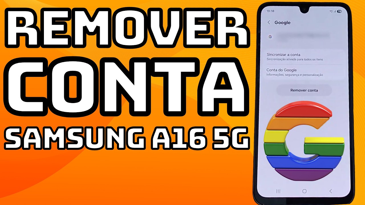 COMO REMOVER A CONTA GOOGLE DO CELULAR SAMSUNG GALAXY A16 5G