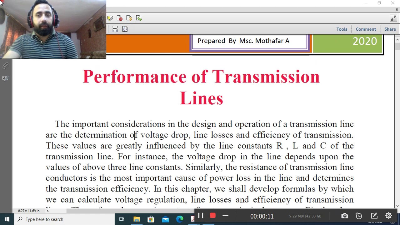 Performance of Transmission Lines Short transmission lines.تصنيف خطوط نقل الطاقة وشرح  خطوط القصيرة