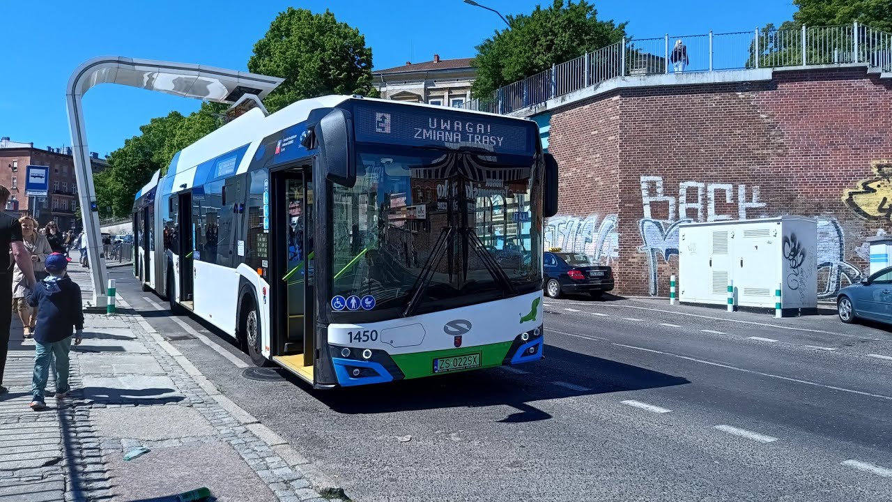 Szczecin, linia 87, Solaris Urbino 18 Electric IV #1450
