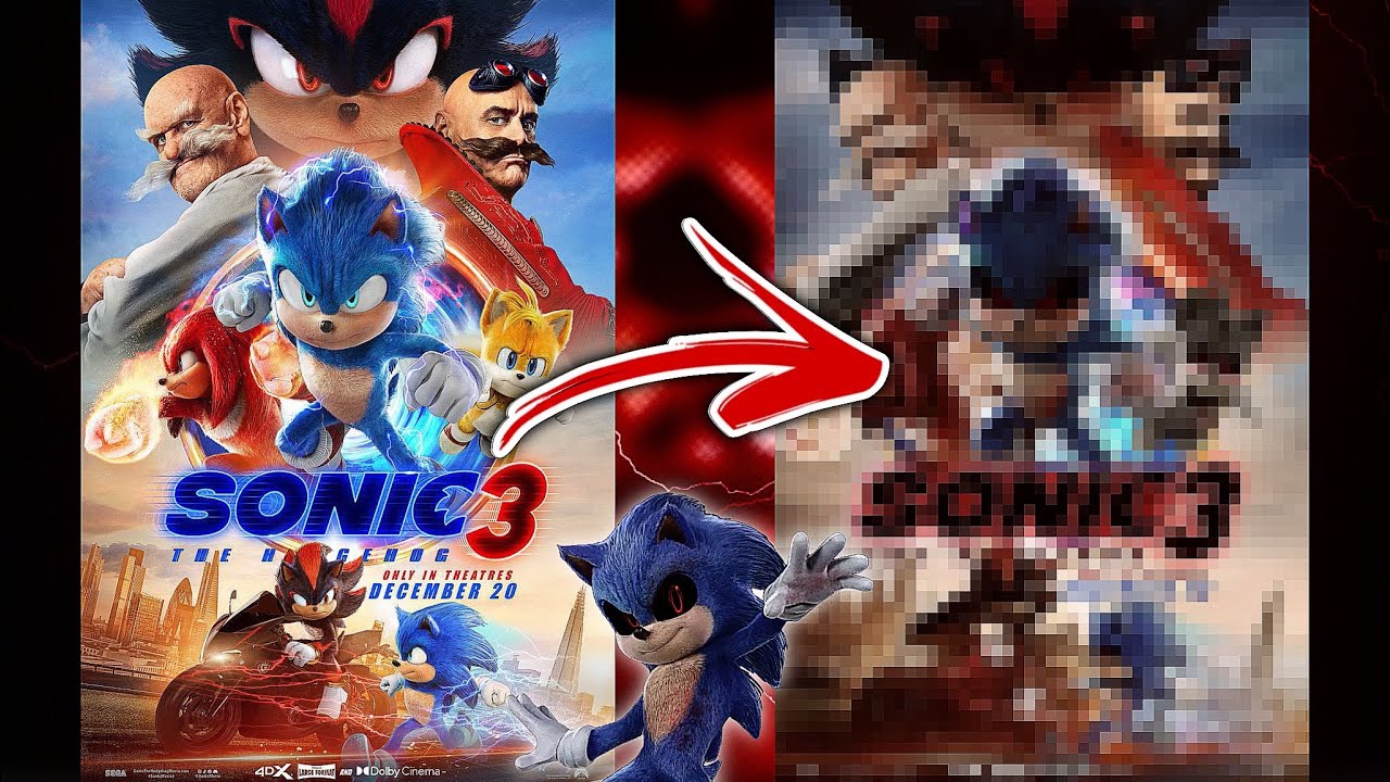 [RareGalaxy5] Adding SONIC.EXE into the Sonic Movie 3 POSTER!! (HALLOWEEN SPECIAL)