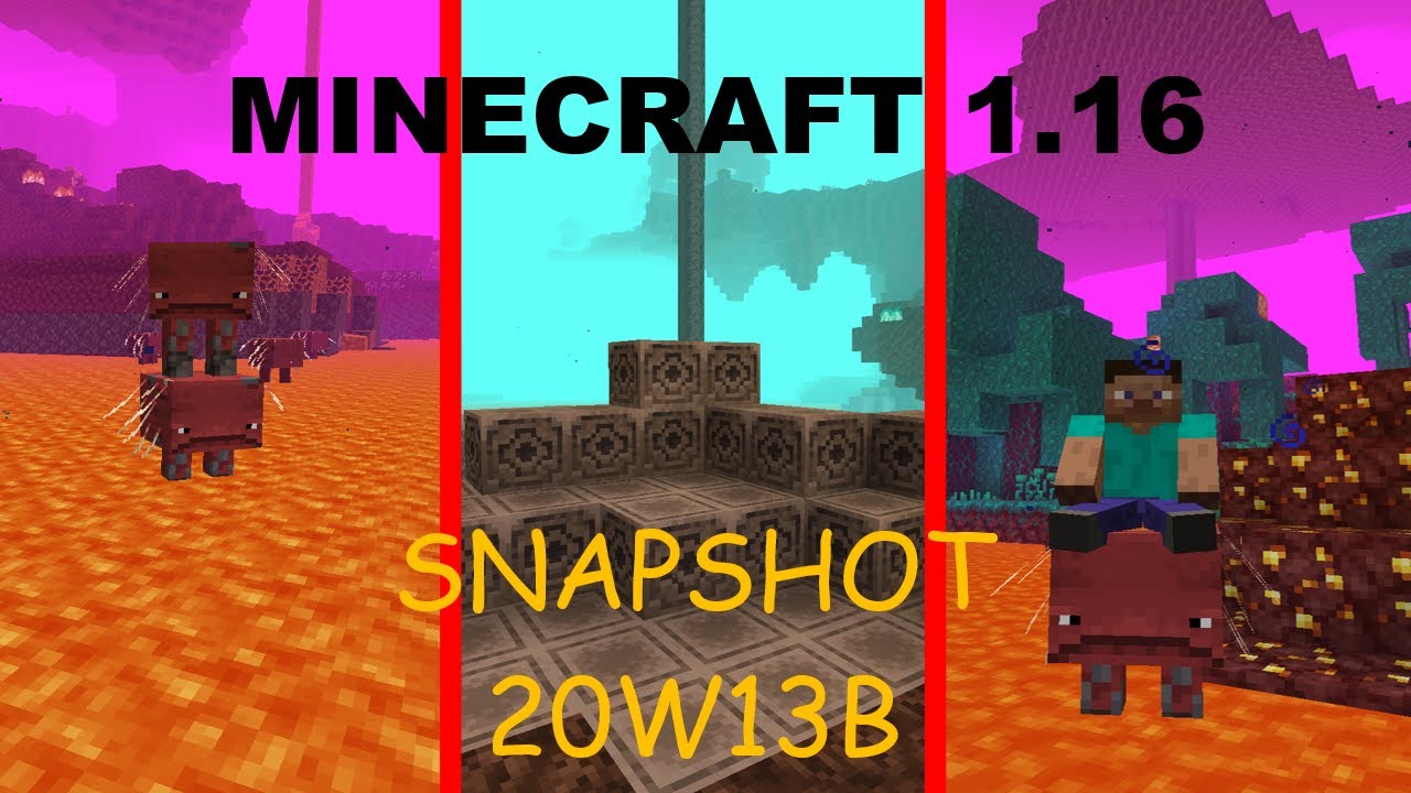 MINECRAFT 1.16 NOWY MOB MAGMOŁAZ! BLOK KOMPASU MAGNETYT! I INNE ZMIANY! (SNAPSHOT 20W13B)