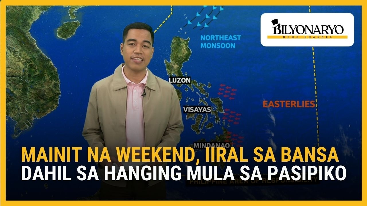 Mainit na weekend, iiral sa bansa dahil sa hanging mula sa Pasipiko | Agenda