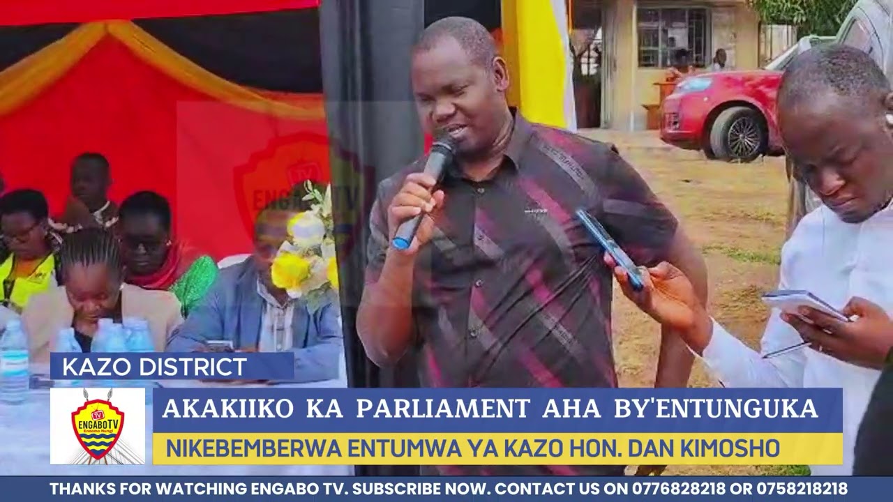PARLIAMENTARY COMMITTEE ON PHYSICAL INFRASTUCTURE VISIT TO KAZO DISTRICT