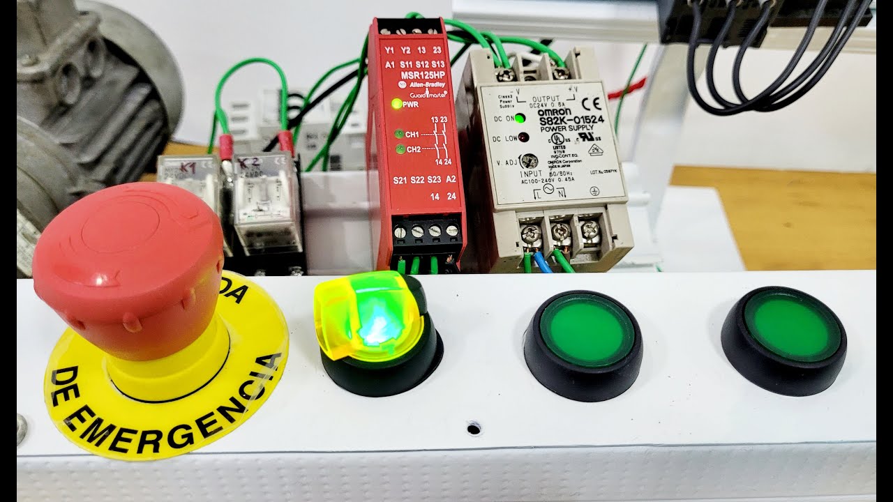 Controle Bi-Manual com o Relé  de segurança MSR125H-Allen Bradley