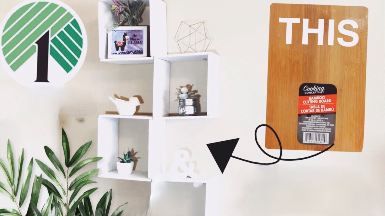 DOLLAR TREE DIY CUBE SHELF
