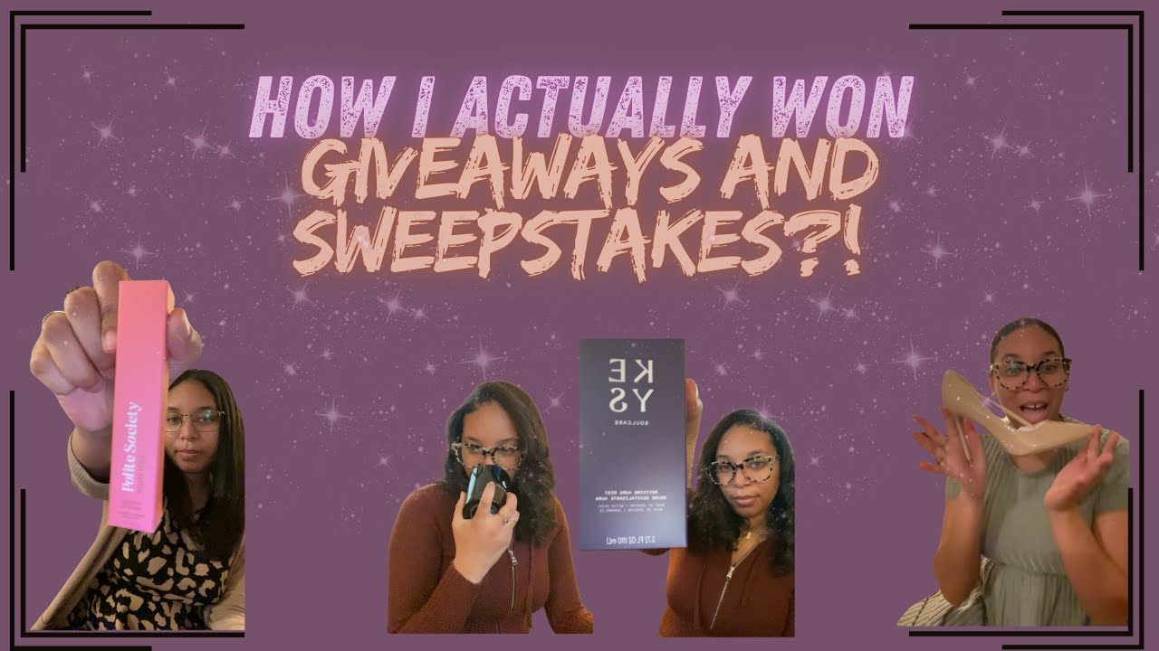 How I ACTUALLY won Giveaways and Sweepstakes!