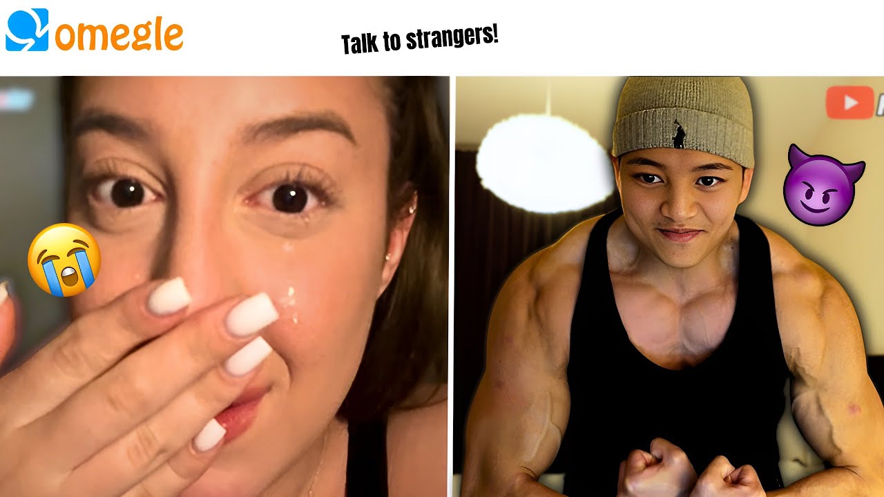 Розыгрыш на Omegle, но я - Подкачанная Малышка... ОНА НАЧАЛА ПЛАЧАТЬ!