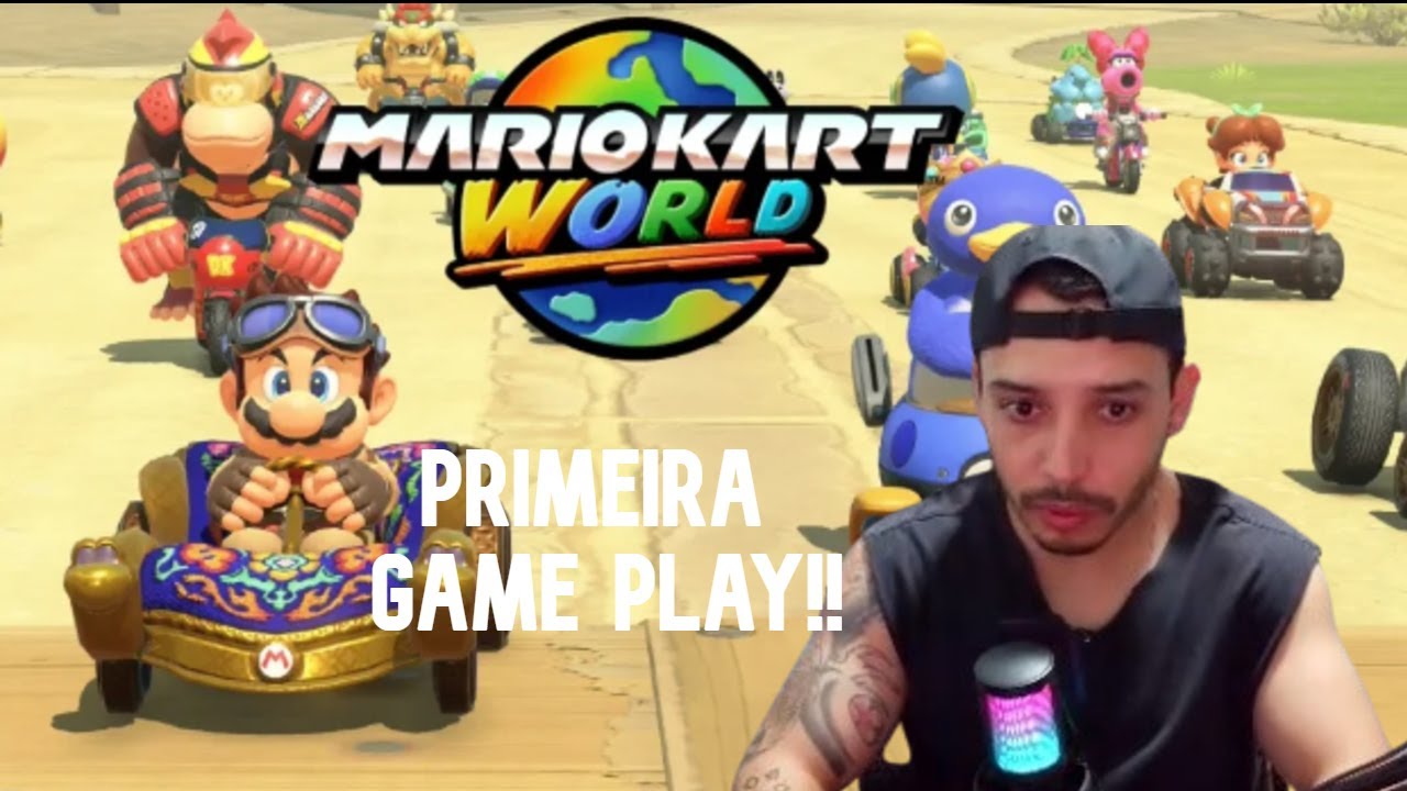 PRIMEIRA VEZ JOGANDO MARIO KART WORLD no NINTENDO SWITCH 2! (Gameplay Completo)