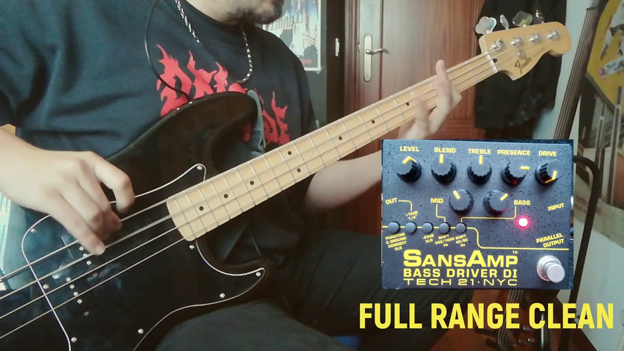 Tech 21 SansAmp Bass Driver DI (Manual Sample Settings)