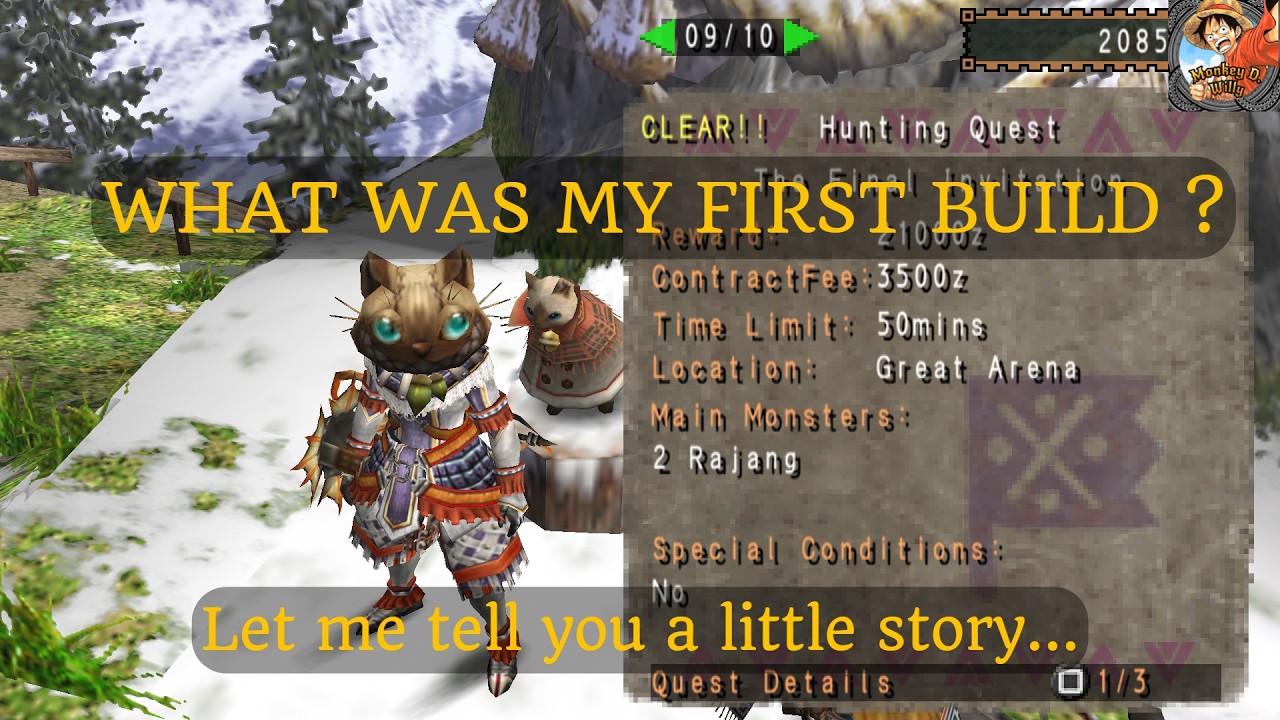 THE FINAL INVITATION - LOW RANK GEAR - NO HEALING ITEMS - THE FIRST TIME I MADE A BUILD - MHFU/MHP2G