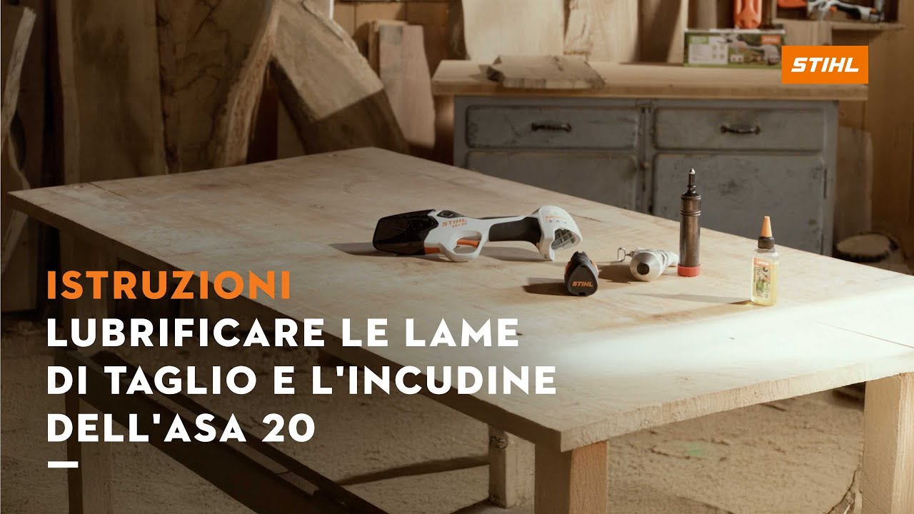 STIHL ASA 20: come lubrificare le lame di taglio per prestazioni ottimali