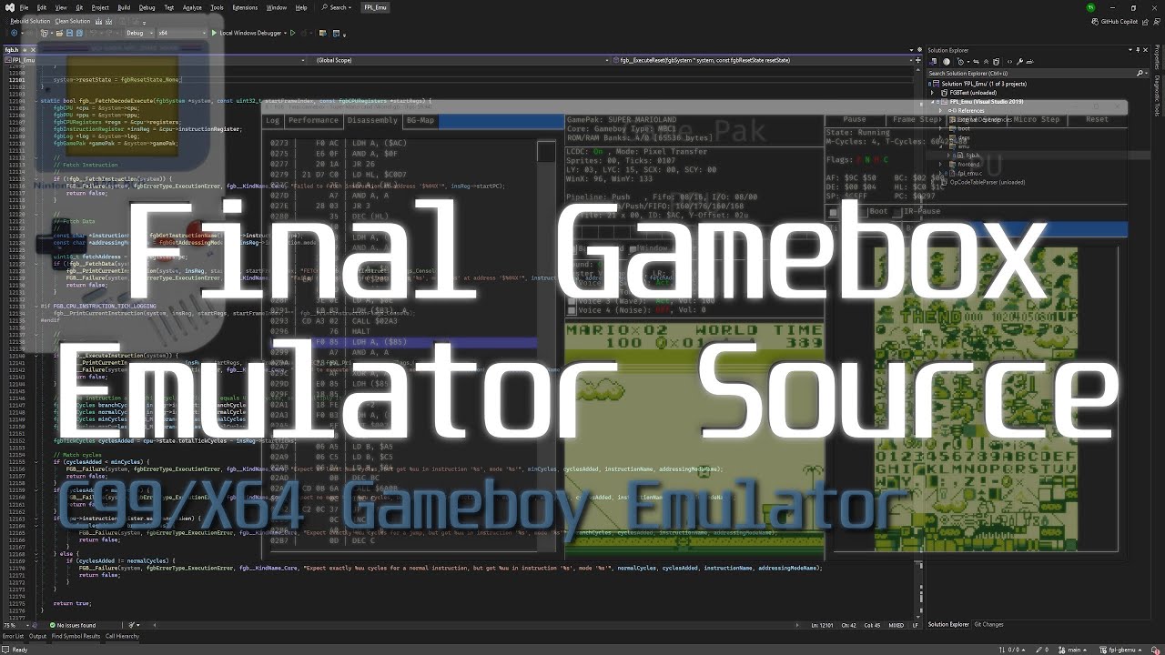 🎲 Mein Gameboy Emulator Quellcode - Final Gamebox C99/X64 #gameboy #emulator 🇩🇪