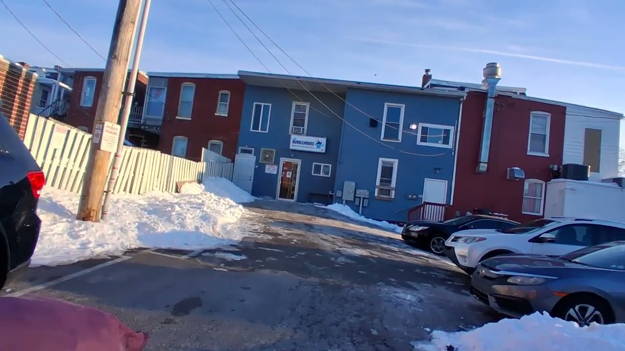 York Pa city January 31 2026 February 1 2026 walking 578 house 🏠 to the bubble house snow part 8