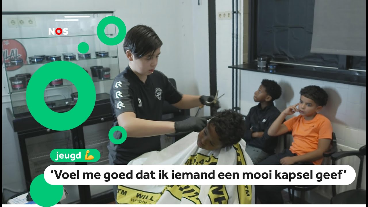 Appie leert om kapper te worden in het buurthuis