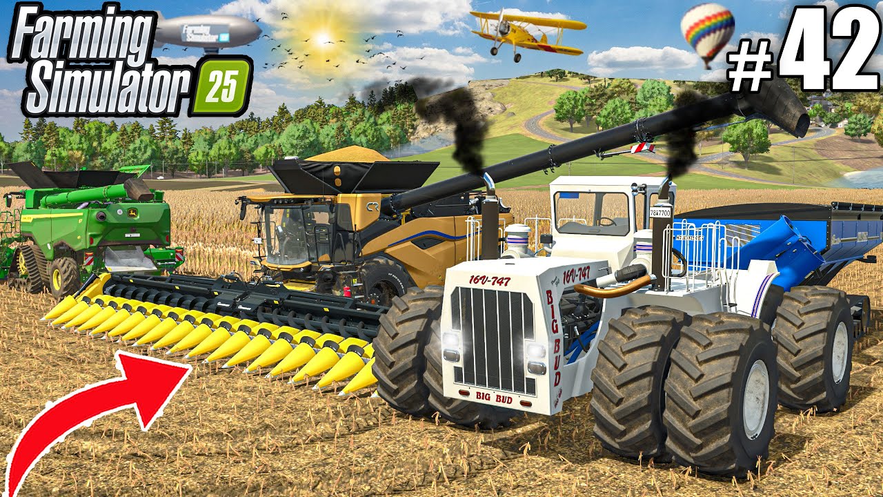 Harvesting 120.000 LITERS of SUNFLOWERS and CORN | Farming Simulator 25-HUTAN PANTAI | Episode 42