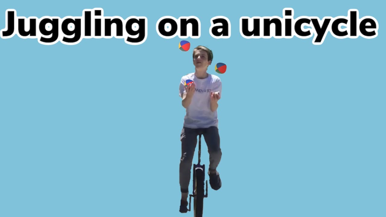 How to Juggle on a unicycle!